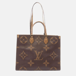 Louis Vuitton: Коричневая сумка-шоппер 