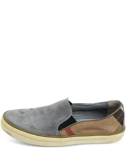 Burberry Pre-Owned: Голубые мокасины 