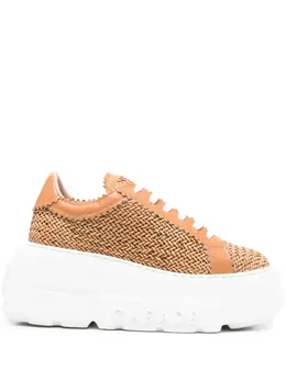 Casadei: Светлые кроссовки 
