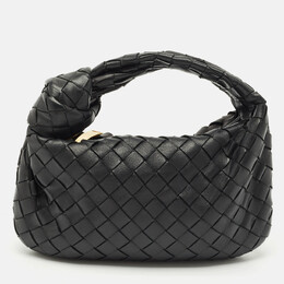 Bottega Veneta: Чёрная сумка  Intrecciato