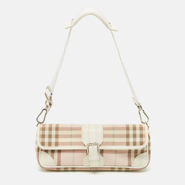 Burberry: Розовая сумка  House Check