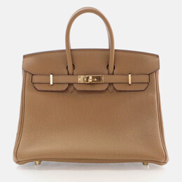 Hermes: Коричневая сумка  Birkin 25