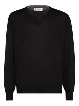 Brunello Cucinelli: Свитер с v-образным вырезом 