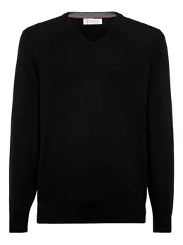 Brunello Cucinelli: Свитер с v-образным вырезом 