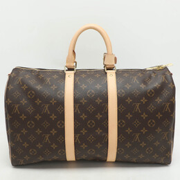 Louis Vuitton: Коричневая сумка  Keepall