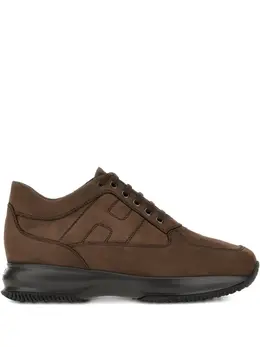Hogan: Коричневые кроссовки  Interactive sneakers