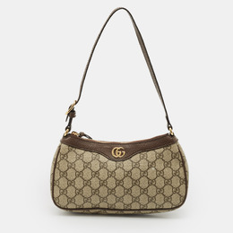 Gucci: Коричневая сумка  GG Supreme