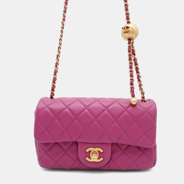Chanel: Фиолетовая сумка 