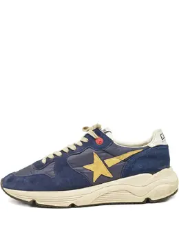 Golden Goose: Синие кроссовки  Running Sole