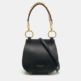 Burberry: Чёрная сумка 
