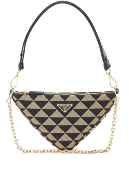 Prada Pre-Owned: Бежевая сумка-шоппер 