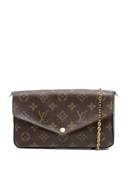 Louis Vuitton Pre-Owned: Коричневая сумка через плечо 
