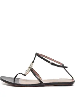 Gucci Pre-Owned: Чёрные сандалии 
