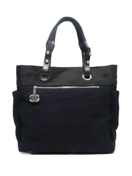 CHANEL Pre-Owned: Синяя сумка-шоппер 
