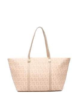Fendi Pre-Owned: Бежевая сумка-шоппер 