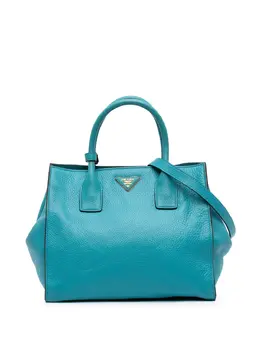 Prada Pre-Owned: Голубая сумка-шоппер 
