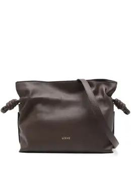 LOEWE: Коричневый клатч  Flamenco