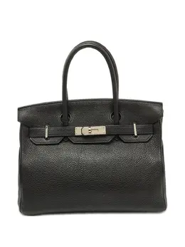 Hermès Pre-Owned: Чёрная сумка-шоппер 