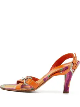 Prada Pre-Owned: Оранжевые сандалии 