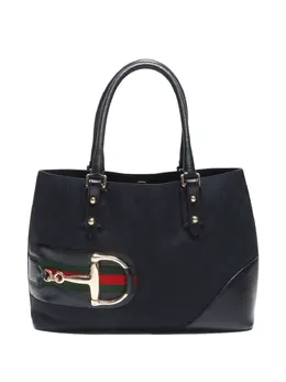 Gucci Pre-Owned: Чёрная сумка-шоппер 