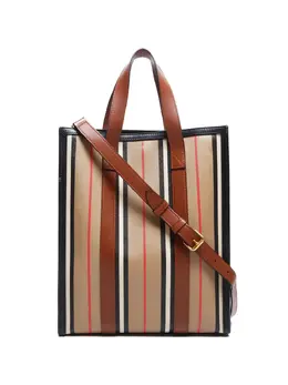 Burberry Pre-Owned: Сумка-шоппер в полоску 