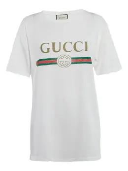 Gucci Pre-Owned: Футболка с принтом 