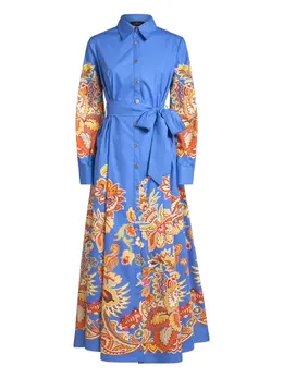 ETRO: Голубое платье 