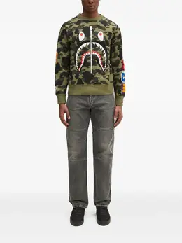 A BATHING APE®: Зелёный свитшот 