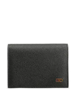Ferragamo: Чёрный кошелёк  Gancini