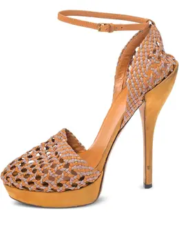 Gucci Pre-Owned: Оранжевые сандалии 