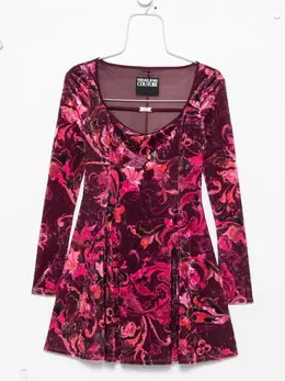 Versace Jeans Couture: Платье с растительным принтом 