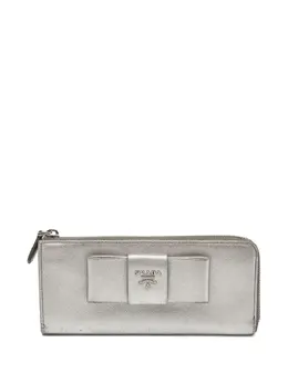 Prada Pre-Owned: Серебристый кошелёк 