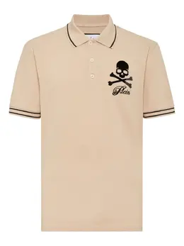 Philipp Plein: Бежевое поло  Skull