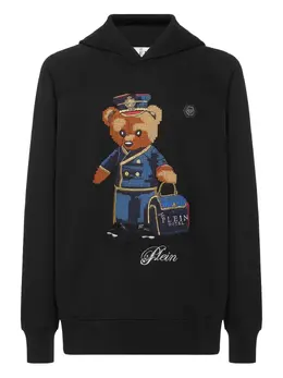 Philipp Plein: Чёрная толстовка  Teddy