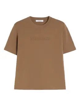 Max Mara: Коричневая футболка 