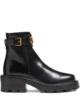 Valentino Garavani: Чёрные ботинки 
