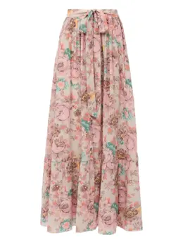 Chloé: Юбка с растительным принтом 
