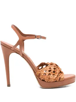 Casadei: Коричневые босоножки 