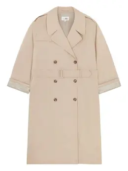 MM6 Maison Margiela: Двубортный плащ 