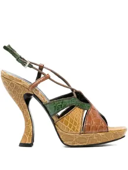 Prada Pre-Owned: Светлые сандалии 