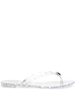 Casadei: Серебристые шлёпанцы  Jelly