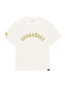 Courrèges: Футболка с принтом 