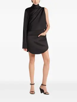 Courrèges: Атласная юбка 