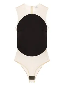 Courrèges: Чёрный боди 