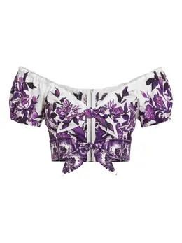 Dolce & Gabbana: Блуза  Majolica с принтом