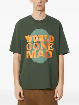 A BATHING APE®: Зелёная футболка 