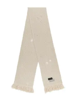MM6 Maison Margiela: Бежевый шарф 