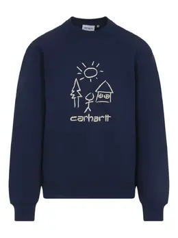 Carhartt WIP: Синий свитшот 