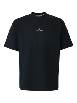 Stone Island: Синяя футболка  Compass