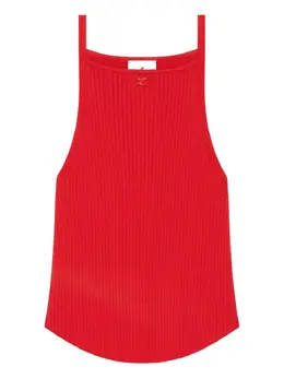 Courrèges: Красный топ 